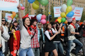 «Приборный» на первомайской демонстрации